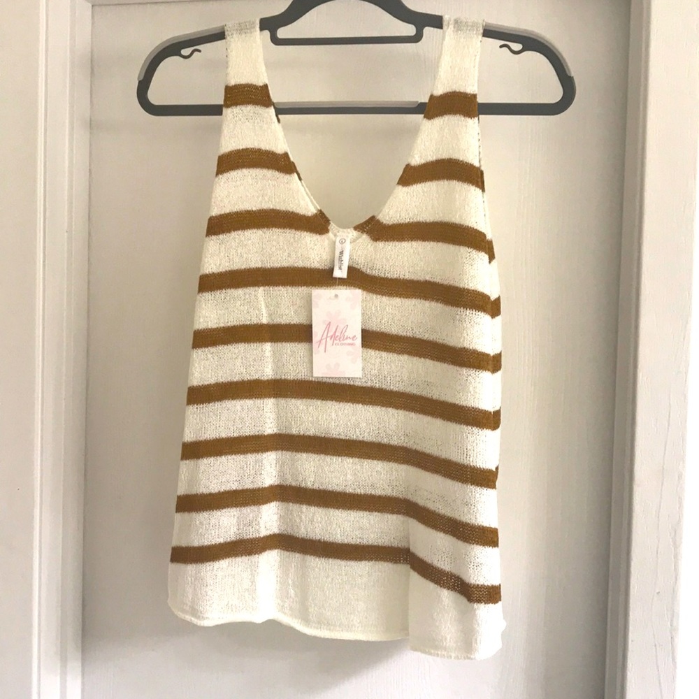 NWT Striped knit tank
